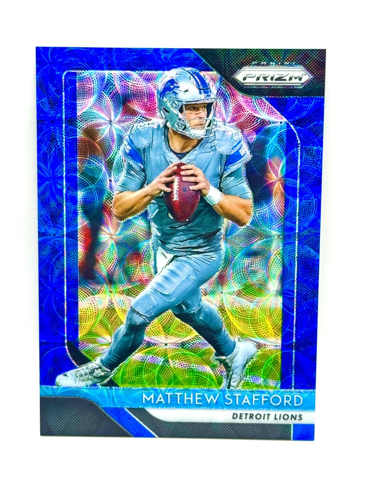 2018 Panini Prizm - Matthew Stafford #133 Blue Scope Prizm /99