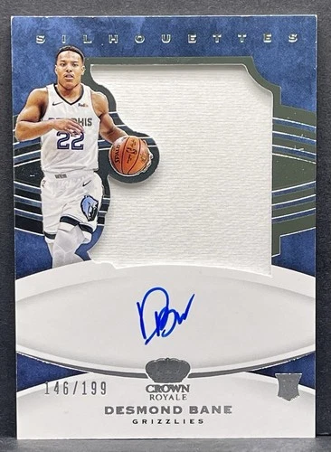 2020-21 Panini Crown Royale Desmond Bane Silhouettes Rookie AUTO RPA /199