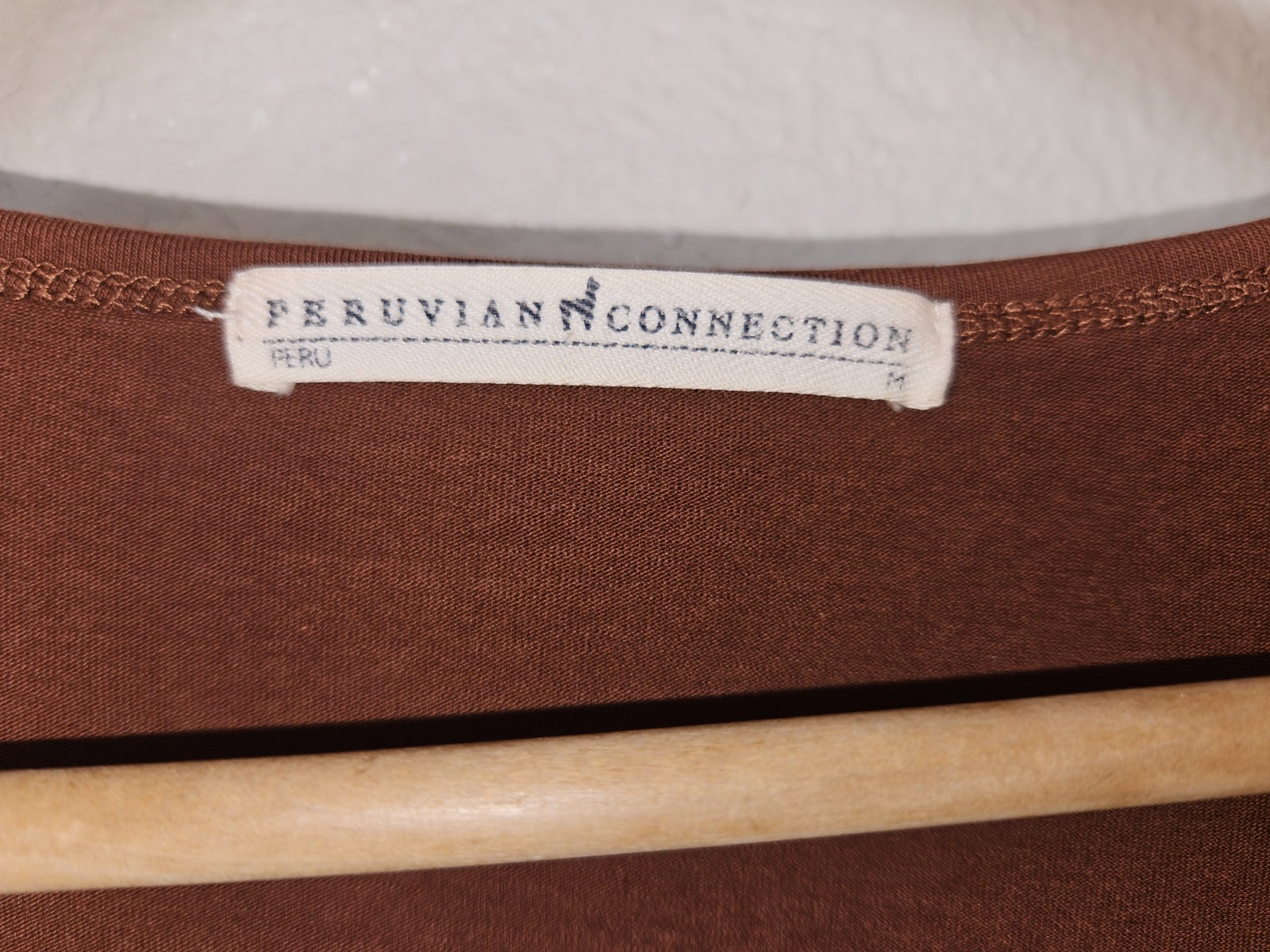 Peruvian Connection Layering Tee Size Medium Nutm… - image 4