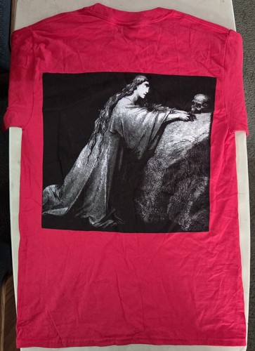 REVENGE Red Embossed Design T-Shirt Size Small Street Wear - GOOD SHAPE - Picture 4 of 8