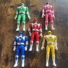 Vintage Bandai 1993 Mighty Morphin Power Rangers Flip Head Figures Lot of 5 Set