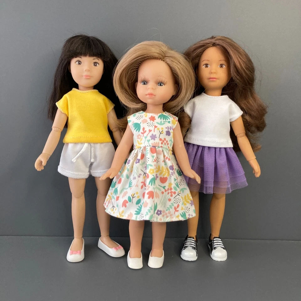 Комплект одежды для куклы 8-9 в 20-22 см для Paola Reina mini amigas Kruselings рубиновый красный - Изображение 4 из 4