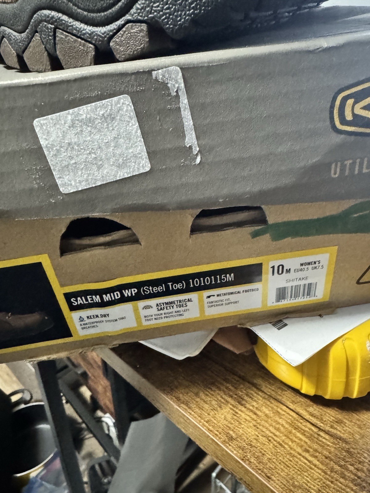 KEEN SAFTEY TOE DONNA NUOVO CON SCATOLA 10 M SALEM MID