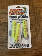 (1) Junnies Cat Tracker Tubie Worm Yellow