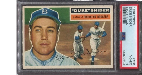 Topps Duke Snider Baseball 1956 Season Sports Trading Cards & Accessories
