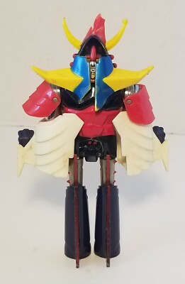 Jumbo Machinder Brave Raideen 60cm Popy Bandai 1975 – Collection PVC Vinyl, état Endommagé (dos Cassé)