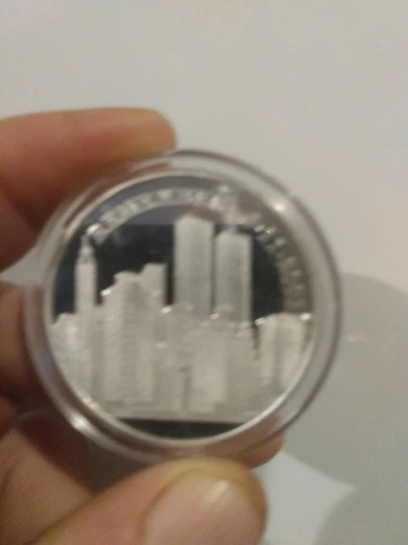 "Remember 9-11-2001" 1 Oz. .999 Proof-Like Silver Round "God Bless America" Coin