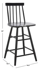 Safavieh MAY WOOD COUNTER STOOL, Reduced Price 2172724147 BST1405A