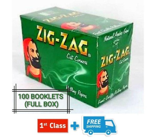 ZIG ZAG GREEN REGULAR STANDARD SMOKING ROLLING PAPERS - Picture 8 of 8