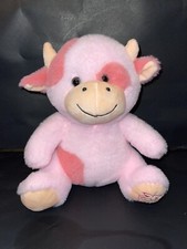 Adorable Send A Friend Strawberry Cow Plush Pink Stuffed Animal 10 Needs Love