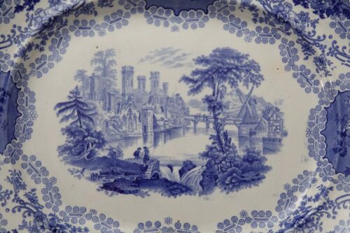 Seltener antiker schottischer CPC Clyde Pottery Co British Rivers Teller/Platte - Bild 2 von 5
