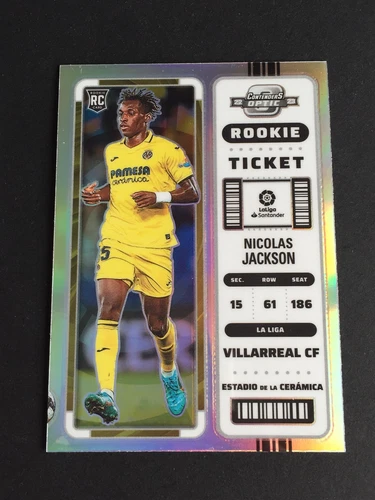 2022-23 Panini Chronicles Contenders Optic Nicolas Jackson RC Silver Chelsea 2nd