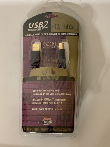 Belkin USB2 Hi-Speed Cable Gold Plated Gold Series - Picture 6 of 9