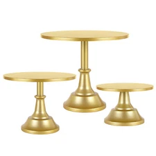 3Pcs Metal Cake Stand Set Dessert Table Display Cupcake Pedestal Stand for Party
