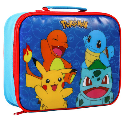 Pokemon rechteckige isolierte Brotdose Tasche für Jungen und Mädchen, BPA frei