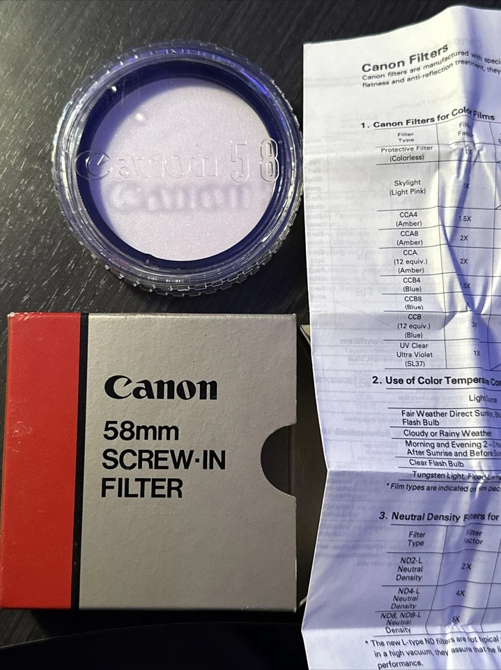 Original Canon 58mm Skylight 1x Lens Filter - Image 3 of 4
