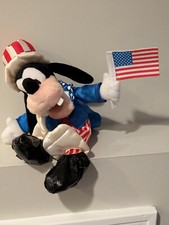 Disney GOOFY Plush WDW 2002 - Theme Park Edition - Patriotic Uncle Sam w/ Tag