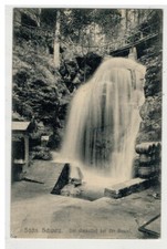 Sächs. Schweiz Der Amselfall bei der Bastel 1910