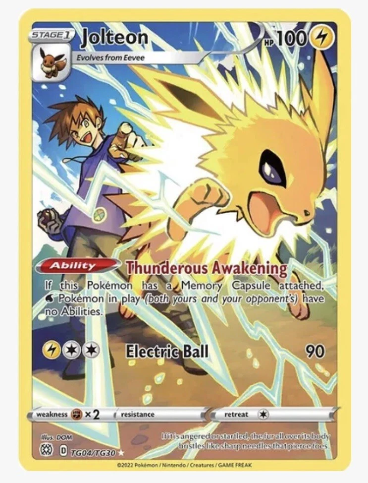 Jolteon Ex Pokémon Individual Cards for sale - eBay