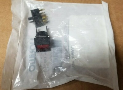 OMRON A16-ARA-2 Pushbutton Switch DPDT Standard Panel Mount, Front RED 5A 125V