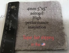 2x Super Light Silica Aerogel Insulation Hydrophobic Mat Lightest 5”x5”