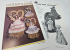 Lot of 2 Vintage Doll Making Patterns Leaflets Straw Corn Husk Dolls Wreaths
