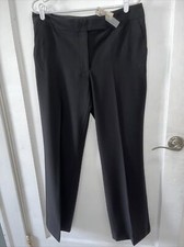 NWT Talbots Women's Black Heritage Pants Size 12 Career Straight Leg