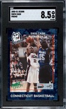 SWIN CASH 2000-2001 UCONN CONNECTICUT WOMEN'S TEAM ISSUE ROOKIE SGC 8.5 NM-MT+