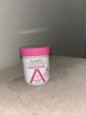 Almay Biodegradable Oil Free Micellar Eye Makeup Remover Pads, 80 Count