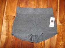NWT Womens ACTIVE LIFE Charcoal Gray Knit Exercise Lounge Shorts Sz M Medium