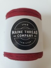 Waxed Polycord 210' Maine Thread Scarlet Red 0.35" thick Made in USA
