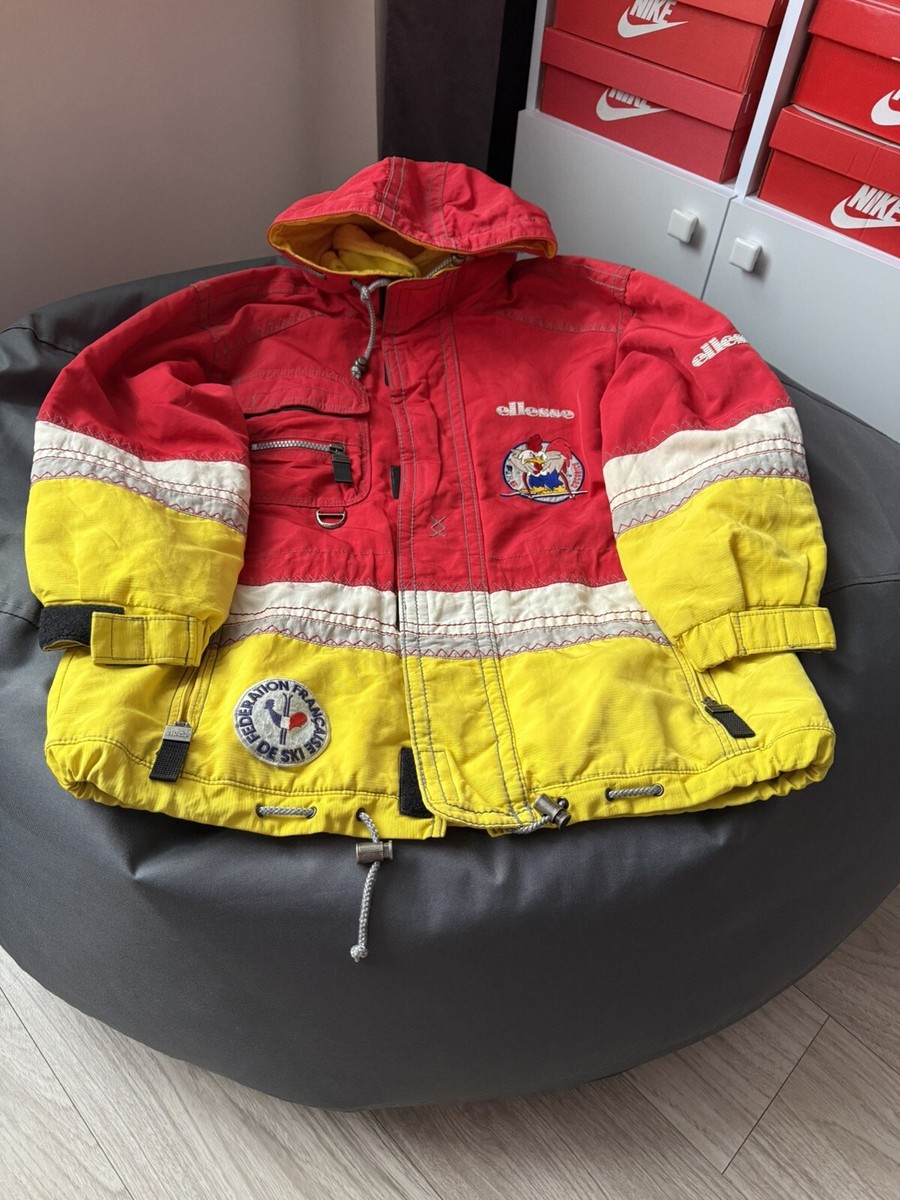 90s ellesse France cocorico ski wear 当時物 90年代 ellesse エレッセ ココリコ フランス代表 スキーウェア