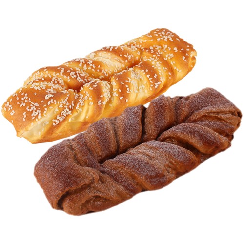 2Pcs Decoration Simulation Bread Model Prop Home Showcase Bakery - 第 1/12 張圖片