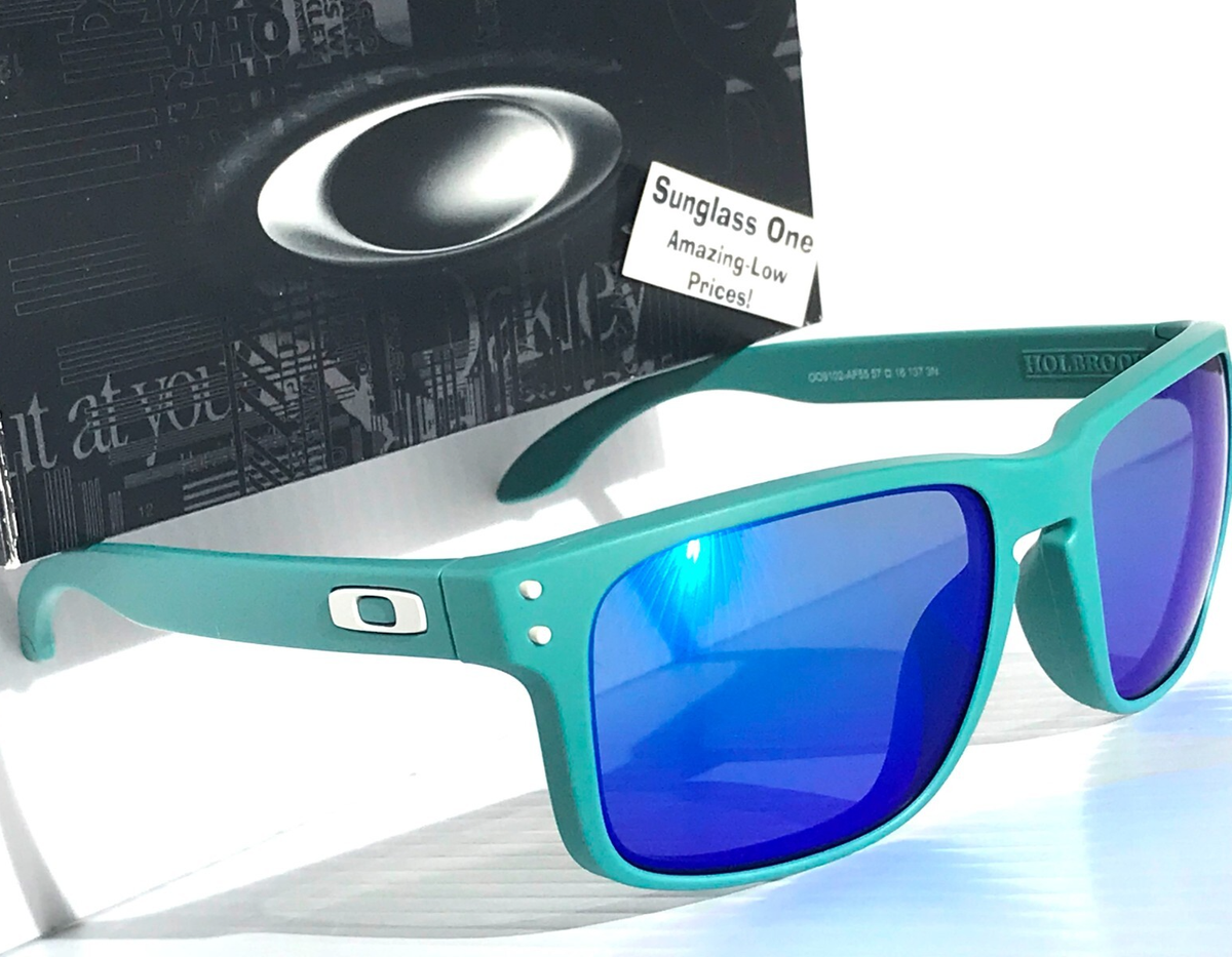 NEW Oakley HOLBROOK Matte Pacific Teal POLARIZED Galaxy Blue