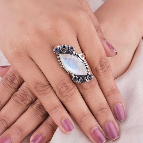 Anello da uomo con acquamarina – Argento Sterling 925 Anello da uomo con acquamarina – Argento Sterling 925