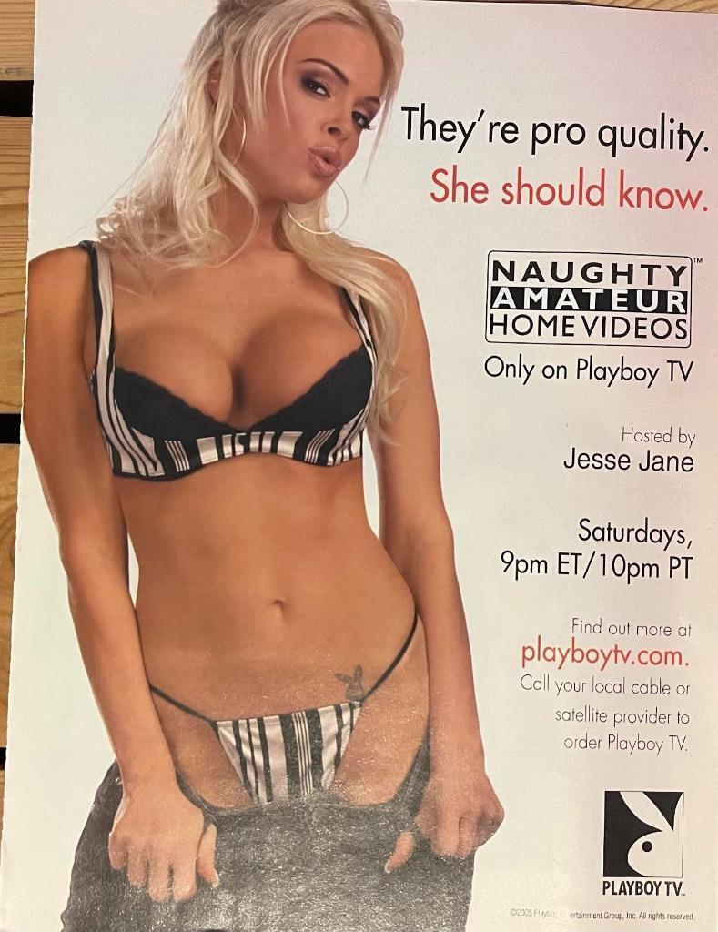 PLAYBOY TV PROMO MAGAZINE PROMO AD WOMAN JESSE JANE IN BRA PANTIES FRAME IT! eBay photo