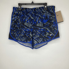 Girls Nike Running Shorts with Liner XL Blue/black/Gray/white