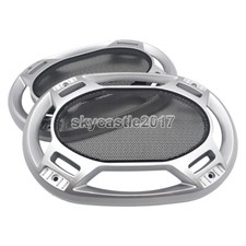 2pcs 6"x9" 6x9 inch Speaker Cover Metal Mesh Grille Decorative Circle Protection