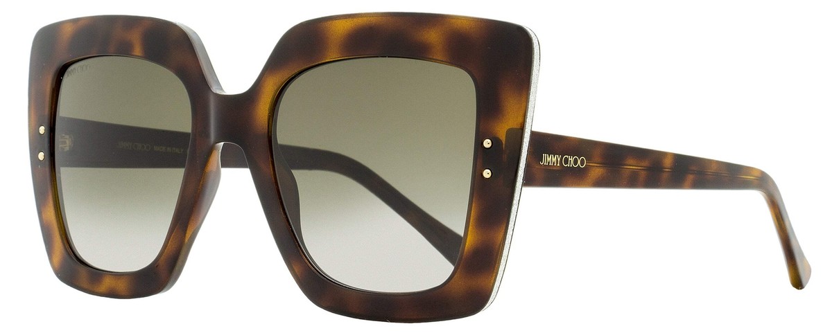 Jimmy Choo Tortouise Havana Sunglasses with Gold Trim Case/ BNWT Sol | Yellow Havana Cat Eye Sunglasses | JIMMY CHOO main image 2