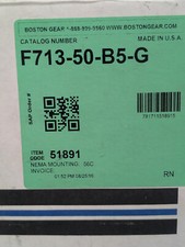 Boston Gear F713-50-B5-G 700 Series Speed Reducer, C-Face, 56C, 50:1