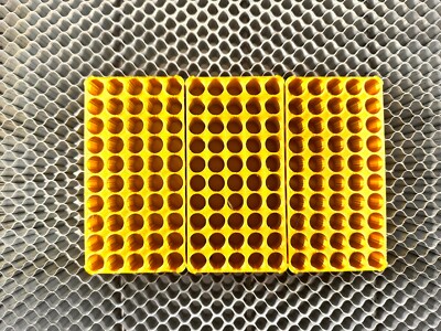 3 Pack 223/5.56 Reloading Block Each Holds 50 Rounds Total Made In the US Gold