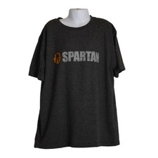 2017 Spartan Race Reebok Boys T-Shirt Gray Size M Medium Short Sleeve