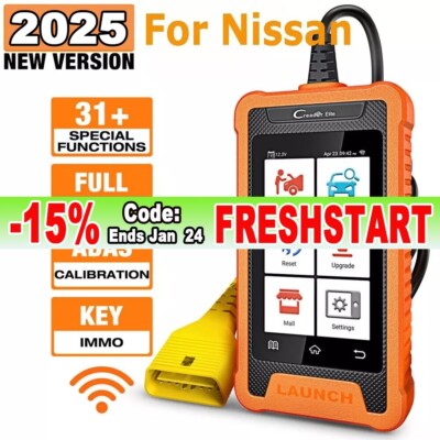 LAUNCH Creader Elite for Nissan OBD2 Car Diagnostic Scanner ECU Key Coding IMMO