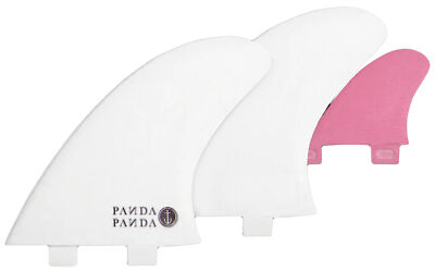 CAPTAIN FIN PANDA 2+1フィンセット Captain Fin Panda Twin Tab Twin 2+1 Fin Set - White / Pink - L