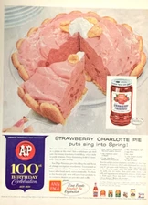 A&P Grocery 100th Birthday Celebration 1859-1959 Ann Page Vintage Print Ad #0981
