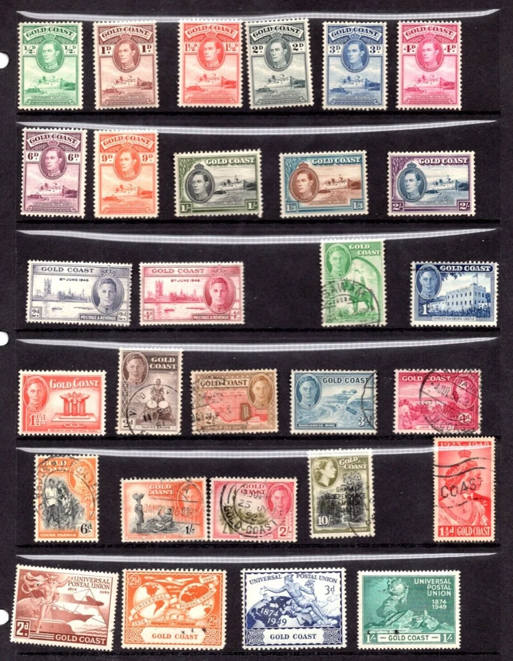 GOLD COAST GHANA 1884-1960s COLLECTION OF 200+ STAMPS MINT & USED MOSTLY MINT - Image 2 of 4