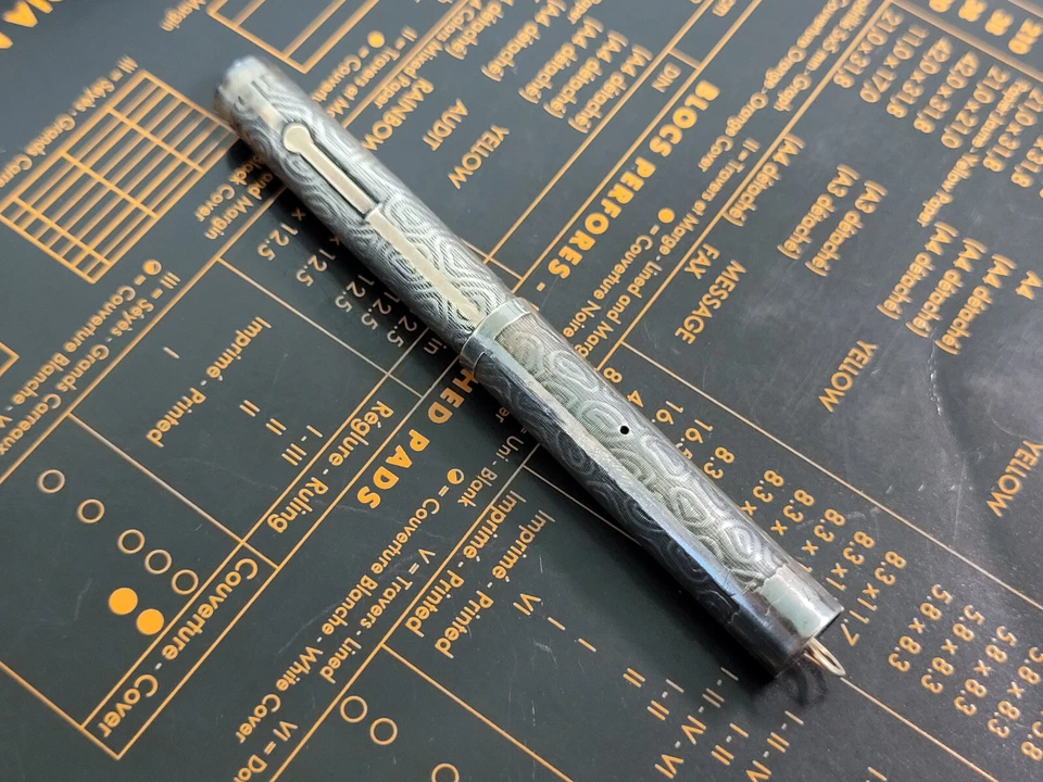 Pluma Estilográfica Wahl Eversharp Niagara Vermeil Esterlina De Colección - Tamaño #2, ¡restaurada! Foto 2 de 4