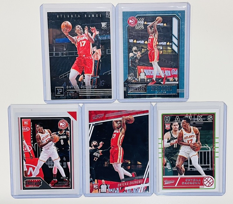 2021 Panini NBA Basketball Cards: Onyeka Okongwu - Lot of 5 Atlanta Hawks Rookie