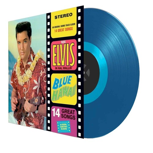Elvis Presley Blue Hawaii Tan Label Reissue LP LSP-2426 RCA Stereo 