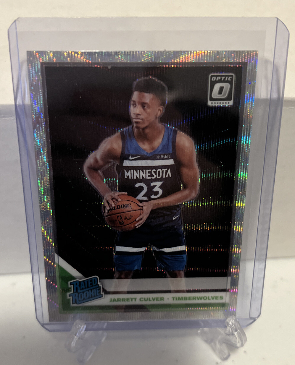 2019 Donruss Optic Fanatics #160 Silver Wave Prizm SP Rookie RC JARRETT CULVER